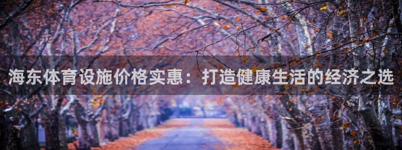 意昂体育3招商：海东体育设施价格实惠：打造健康生活的
