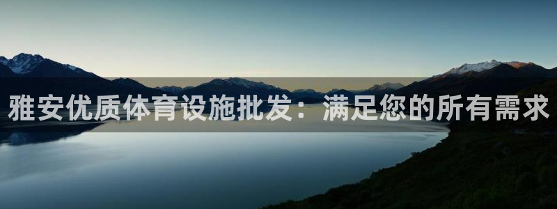 意昂3开户：雅安优质体育设施批发：满足您的所有需求