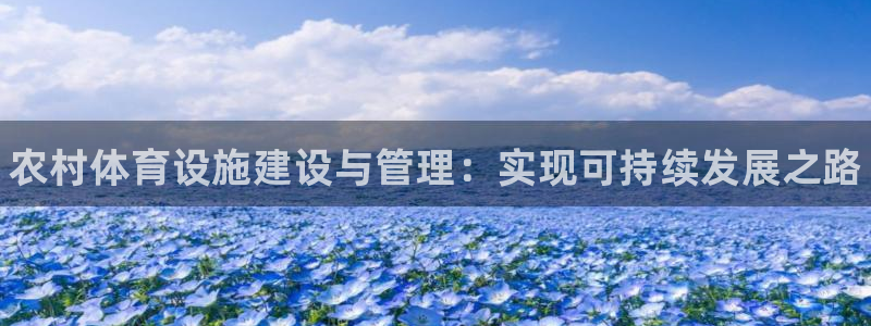 意昂体育3：农村体育设施建设与管理：实现可持续发展之